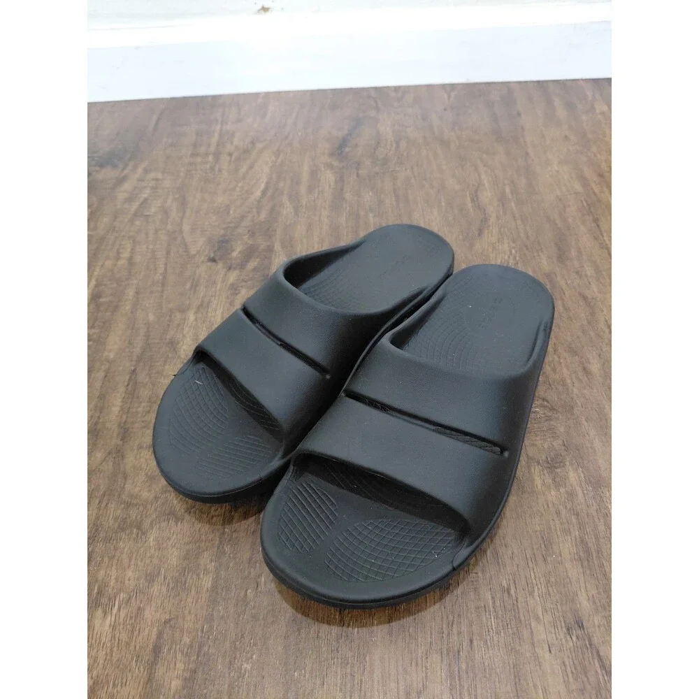 OOFOS OOahh Size Men's 6 / Women's 8  Unisex Slide Sandals - Black